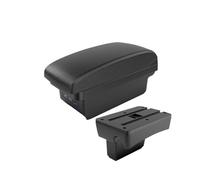 Accoudoir Voiture Central Boîte D'accoudoir Voiture Pièces Intérieures Voiture Boîte Rangement Pièces Rénovation Accessoires Voiture Détails Intérieurs USB pour Peugeot 307 Accoudoir Central(B2 Black