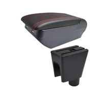 Accoudoir Voiture Central Pour Chevrolet Pour Spark 3 III Pour Aveo Pour T200 Accoudoir De Voiture Boîte De Rangement Dédiée Retrofit Accoudoirs De Voiture(H red line 4USB)