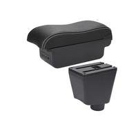 Accoudoir Voiture Central pour Clio 4 pour Captur pour Clio 3 III IV Accoudoir De Voiture Accessoires Pièces De Rangement Réaménagement Intérieur Dédié Accoudoir Central(B3 Black White 3USB)