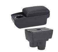 Accoudoir Voiture Central Pour Dacia Pour Duster 2019-2024 Accoudoir De Voiture Boîte De Rangement Intérieure Dédiée À La Modernisation(B3 Black white 6USB)