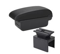 Accoudoir Voiture Central Pour Hyundai Pour I20 2021 2022 Accoudoir De Voiture Boîte De Rangement Pour Console Centrale Accoudoirs De Voiture(B3 Black white 3USB)