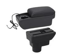 Accoudoir Voiture Central Pour Opel Pour Corsa Voiture Accoudoir Boîte De Rangement Porte-gobelet Dédié Pièces De Rénovation Intérieur Accoudoirs De Voiture(A3 Fast charging)
