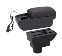 Accoudoir Voiture Central Pour Opel Pour Corsa Voiture Accoudoir Boîte De Rangement Porte-gobelet Dédié Pièces De Rénovation Intérieur Accoudoirs De Voiture(A1 Fast charging)