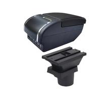 Accoudoir Voiture Central Pour Skoda Pour Citigo Pour VW Pour UP Pour Seat Pour Mii Accoudoir De Voiture Console Boîte De Rangement Dédiée Retrofit(E2 All Black 9 USB)