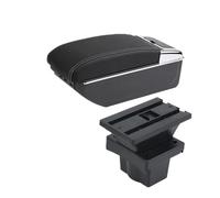 Accoudoir Voiture Central Pour Skoda Pour Yeti Pour MK2 2005-2012 Accoudoir De Voiture Boîte De Rangement, Accessoires De Rénovation Intérieurs Dédiés Accoudoirs De Voiture(D white line 7USB)