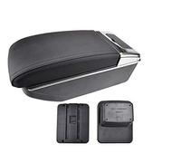 Accoudoir Voiture Compatible avec Mazda CX-3 2015-2018 - Accoudoir en Cuir Noir avec Cendrier et Compartiment de Rangement