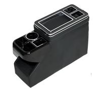 Accoudoir Voiture Convient pour Toyota, Convient pour Proace, Convient pour Verso, accoudoir Central, boîte de Rangement, Appartement, Chargement sans Fil, Universel(A Black)