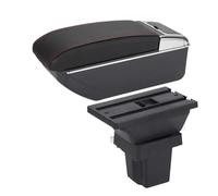 accoudoir voiture Pour Chevrolet Pour Tracker Pour Holden Pour Trax 2013-2020 Accroupier Intérieur Rangement Dédié Boîte Accessoire(D1 Noir rougePas de USB)