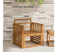 Accoudoirs 2 pc Marron 60 x 6 x 61 cm Bois d'Acacia Massif vidaXL