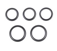 Accoudoirs Anneau décoratif pour bouton de réglage la vitre console centrale voiture, compatible avec Fiat 500 2016-2024 Accoudoir Universel Multifonction(Black-5pcs)