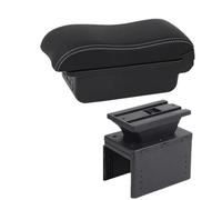 Accoudoirs Central Console Pour Captur Pour Clio 5 Accoudoir Central Boîte De Rangement Pour Accessoires De Voiture(B white line 3USB)