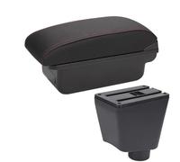 Accoudoirs Central Console Pour Clio 3 Pour Captur Pour Clio 4 III IV Accoudoir De Voiture Boîte De Rangement Pour Accessoires Pièces De Rénovation Accoudoir Accoudoirs Console Voiture(C*1 Black red N