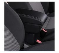 Accoudoirs Central Console Pour Fiat Pour Panda II 2 Accoudoir Central Avec Porte-gobelet Et Port USB Accoudoirs Console(B-Black white line)