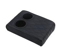 accoudoirs de voiture Coussin D'accoudoir Central De Voiture, Doux Et Confortable, En Mousse À Mémoire Forme, Avec 2 Porte-gobelets, Universel, Pour La Plupart Des Voitures(Black L)