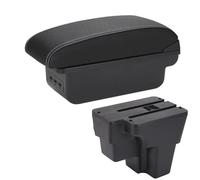 Accoudoirs De Voiture Pour Kia Pour Rio Pour Stonic 2015-2022 Accoudoir Cerato Europe Sud Pièces De Rechange Boîte De Rangement(B Black white 3USB)