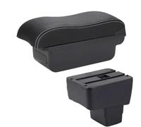 Accoudoirs De Voiture Pour Mazda 2/CX-3 2011 2012 2013 2014 2015 2016 2017 2018 2019 Accoudoir Boîte De Rangement Surface Incurvée(C Black white NO USB)