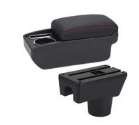 Accoudoirs De Voiture Pour Mitsubishi Pour Attrage Pour Mirage Accoudoir Boîte De Rangement Automatique Accessoires(C Black red NO USB)