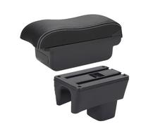Accoudoirs De Voiture Pour Suzuki Pour Swift 2005-2025 Accoudoir À Surface Incurvée Boîte De Rangement Dédiée(C Black white NO USB)
