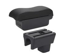 Accoudoirs De Voiture Pour Suzuki Pour Swift 2005-2025 Accoudoir À Surface Incurvée Boîte De Rangement Dédiée(B Black line 3USB)