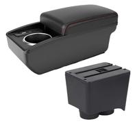 Accoudoirs De Voiture Pour VW Pour Polo 9N 3 2002-2009 Accoudoir Voiture Boîte Rangement Pièces Rechange Interface USB(B1 Red line 6 usb)