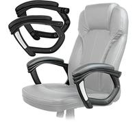 Accoudoirs pour chaise de bureau, chaise de bureau et chaise de jeu, coussin de coude, confortable, noir