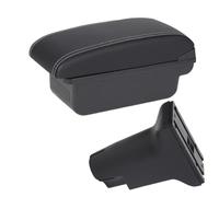 Accoudoirs Pour Fiat 500 Pour CRONOS Accoudoir De Voiture Boîte De Rangement Dédiée Pour Rehausser L'intérieur Accessoires De Rénovation Accoudoir Console Centrale(C3 Black white NoUSB)