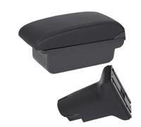 Accoudoirs Pour Fiat 500 Pour CRONOS Accoudoir De Voiture Boîte De Rangement Dédiée Pour Rehausser L'intérieur Accessoires De Rénovation Accoudoir Console Centrale(C2 black line No USB)
