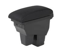 Accoudoirs Pour Fit Pour Jazz 2 2014-2019 Accoudoir De Voiture Boîte De Rangement Pour Accessoires De Rénovation Installation Simple Accoudoir Console Centrale(B2 black line Corium)