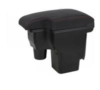 Accoudoirs Pour Ford Pour Focus 2 Mk2 Accoudoir Boîte Contenu De L'accoudoir Boîte De Rangement Centrale Accoudoir Boîte Accoudoir Console Centrale(Black red line)