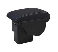 Accoudoirs Pour Kia Pour Soul 2009-2014 Accoudoir De Voiture Avec Boîte De Rangement 3 Ports USB Accoudoir Console Centrale(A3 Black leather)