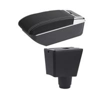 Accoudoirs Pour Logan 2 Pour Sandero 2 Accoudoir De Voiture Boîte De Rangement Accessoires De Rénovation Intérieure Accoudoir Console Centrale(B white line NO USB)