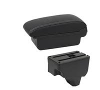 Accoudoirs Pour Peugeot 2008 208 2019-2024 Accoudoir Boîte De Rangement Pièces De Rénovation Dédiées Accessoires D'intérieur De Voiture Accoudoir Console Centrale(A1 Black white NOUSB)