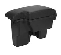 Accoudoirs Voiture Accoudoir Pour Toyota Pour Hilux Boîte De Rangement Pour Pièces Intérieures Support Pour Voiture Cendrier Accessoires USB(B2 Black corium)