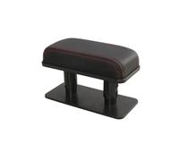 Accoudoirs Voiture Extension De Bras Voiture En Cuir PU Support Coude D'accoudoir Porte Hauteur Réglable Coussin Automatique Universel Console Centrale Accoudoir(Black- Red line)