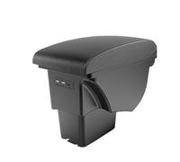 Accoudoirs Voiture Pour Kia Pour Soul 2006-2010 2011 2012 2013 2014 2017 Accoudoir Boîte Intérieur Voiture En Cuir Console Centrale Avec USB Console Centrale Accoudoir(B3White line leather)