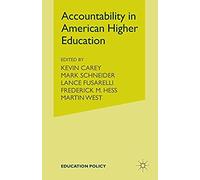 Accountability In American Higher Education
