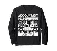 Accountant Mom Job Title Funny Mothers Day for Mommy Manche Longue