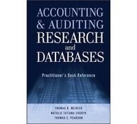 Accounting and Auditing Research and Databases by Thomas C. University of Hawaii at Manoa Pearson Thomas C. University of Hawaii at Manoa Pearson (Auteur)