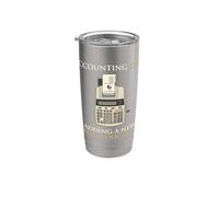 Accounting Dad Ajout d'un nouveau comptable de déduction fiscale Gobelet isotherme en acier inoxydable double paroi