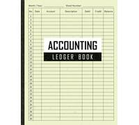 Accounting Ledger Book: Simple Income and Expense Tracking Logbook for Small Businesses and Accountants