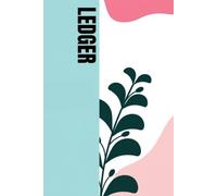 Accounting Ledger Book: Stylish Expense & Income Tracker for Small Business, Freelancers, Entrepreneurs, Personal Home Finance & Bookkeeping | Double-Entry | Blue Pink Black | Small Compact Log Book