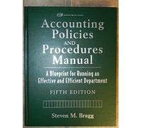 Accounting Policies and Procedures Manual: A Blueprint for Running an Effective and Efficient Department