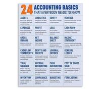 Accounting Principles Infographic Poster Basic Finance Knowledge