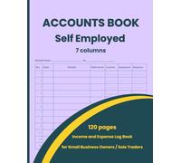 Accounts Ledger Book for Self Employed: Income and Expense Log Book for Small Business, Sole Trader & Personal Finance Record Keeping