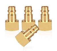 Accouplement à air comprimé 4pc avec filetage intérieur 3/8 "filetage femelle en laiton 3/8 pouce bouchon d'accouplement prise d'accouplement bouchon de tuyau bouchon de soupape prise filetée
