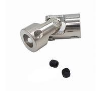 Accouplement à cardan rotatif, Accouplement d'arbre à Joint universel en métal, argent, diamètre intérieur de 2.3 6mm(5to3mm)