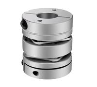 Accouplement à double diaphragme D50L57, connecteur élastique en alliage d'aluminium, boule D50mm L57mm 1 pièce(15X20)