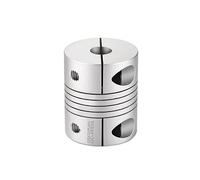 Accouplement à joint universel, Collier de serrage universel flexible en alliage d'aluminium for arbre d'accouplement 12x25, vibrations, désalignements angulaires parallèles(D36-L54 d(8-22))