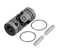 Accouplement à joint universel Connecteur d'arbre en acier de 12 mm Liaison de moteur à couple élevé pour machines industrielles et applications automobiles Acier 40Cr durable