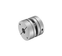 Accouplement à membrane 1PC alliage d'aluminium simple diaphragme accouplement élastique joint à billes pas à pas servomoteur encodeur ordinateur(6x6)